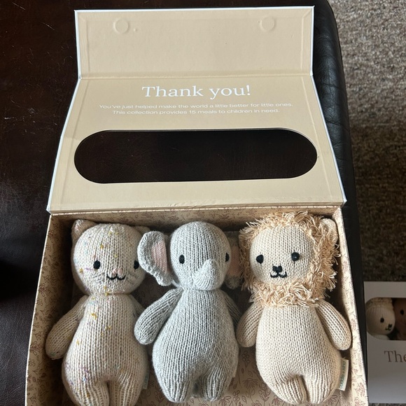 NWT Cuddle + Kind The Baby Animal Collection lion elephant kitten 7” Christmas